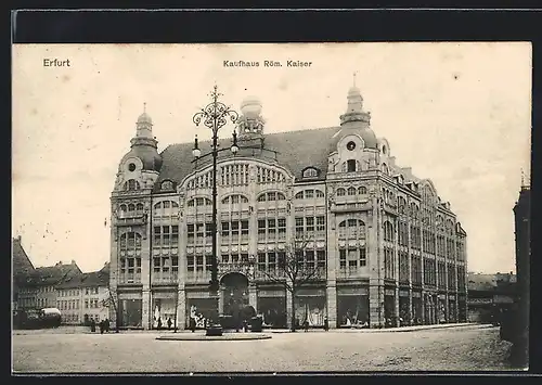 AK Erfurt, Kaufhaus Röm. Kaiser, Hausansicht