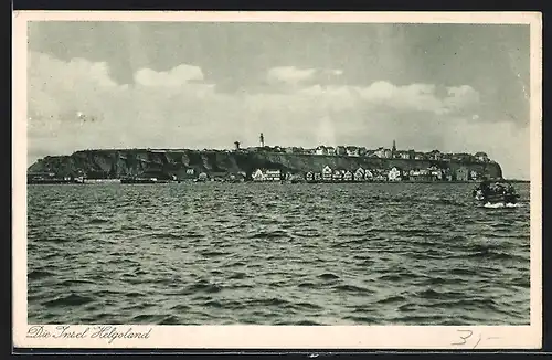 AK Helgoland, Panorama der Insel