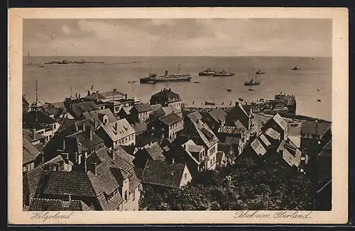 AK Helgoland, Blick vom Oberland