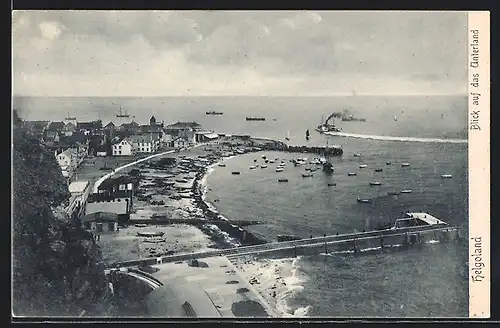 AK Helgoland, Blick auf das Unterland