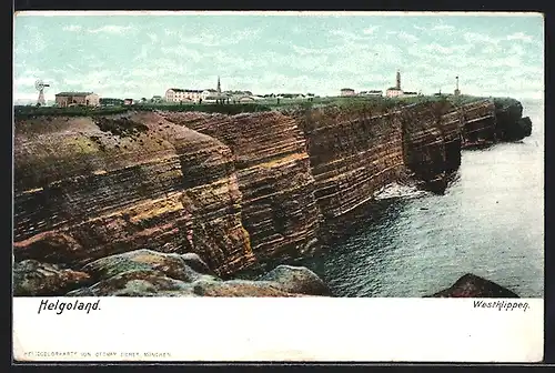 AK Helgoland, Die Westklippen der Insel