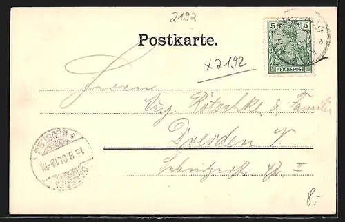 AK Helgoland, Gesamtansicht aus der Vogelschau