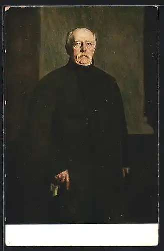 Künstler-AK Porträt Fürst Otto von Bismarck als alter Mann