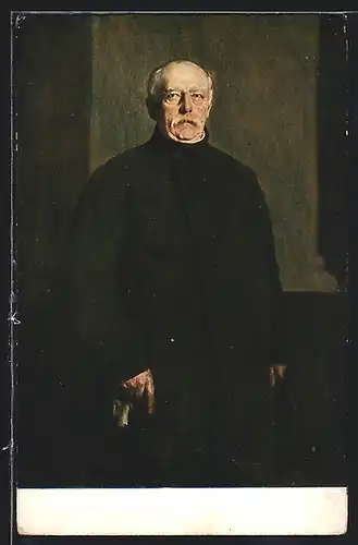 Künstler-AK Porträt Fürst Otto von Bismarck als alter Mann