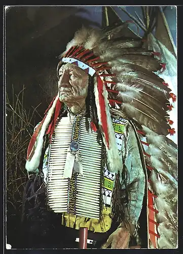 AK Häuptling American horse im Indianer-Museum in Radebeul