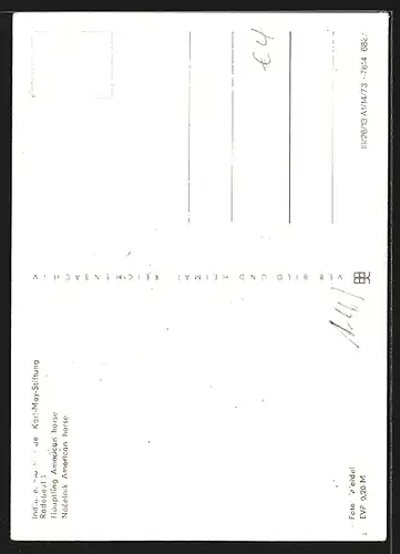 AK Häuptling American horse im Indianer-Museum in Radebeul