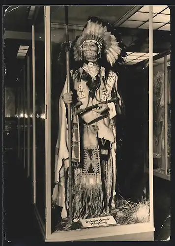 AK Dakota (Sioux)-Häuptling im Indianer-Museum in Radebeul