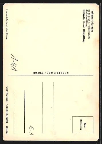 AK Dakota (Sioux)-Häuptling im Indianer-Museum in Radebeul