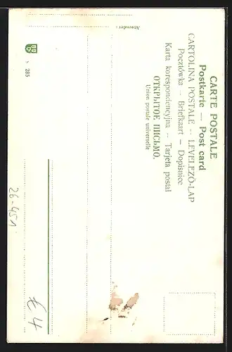 Künstler-AK O. Huber: Bist ja so a saubers Diarndl