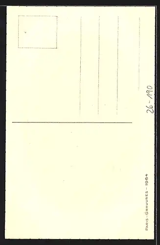 Künstler-AK J. Hardy: Frau pflückt Obst vom Baum