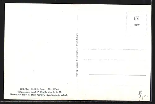 AK Marktbibart / Mittelfr., Gesamtansicht, orig. Fliegeraufnahme