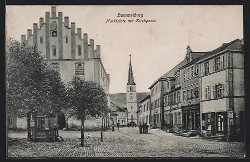 AK Hammelburg, Marktplatz und Kirchgasse