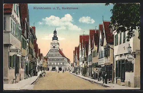 AK Kirchheim u. Teck, Partie in der Marktstrasse