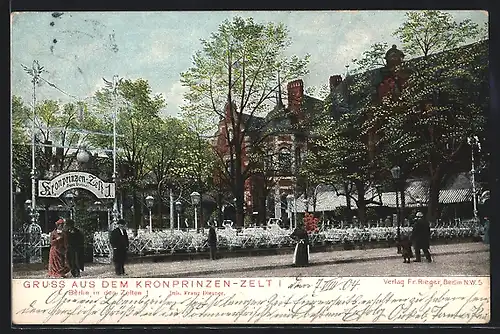 AK Berlin-Tiergarten, Kronprinzen-Zelt