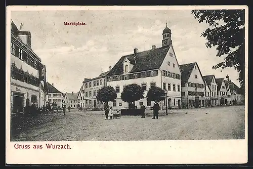 AK Wurzach, Marktplatz