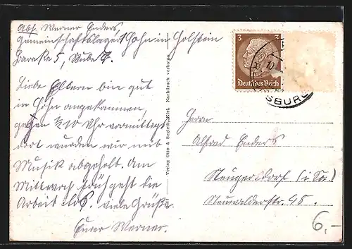 AK Hohn, Strassenpartie mit Wohnhäusern