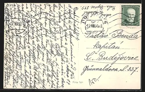 AK Prag / Praha-Dejvice, Arcibiskup. seminár a kostel sv. Vojtecha