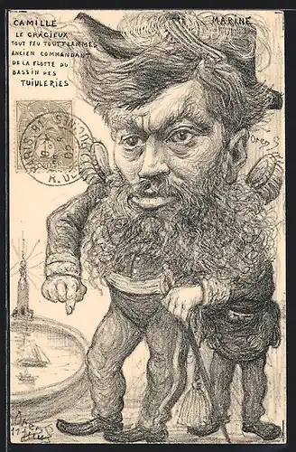 Künstler-AK Charles Denizard (Orens): Camille le Gracieux