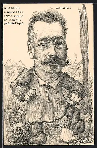 Künstler-AK Charles Denizard (Orens): Mr. Mougeot, Agriculture
