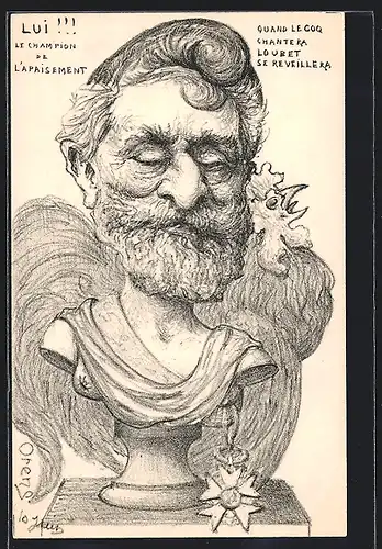 Künstler-AK Charles Denizard (Orens): Lui!!! Le Champion de l`Apaisement