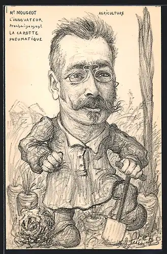 Künstler-AK Charles Denizard (Orens): Mr. Mougeot, Agriculture