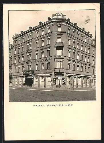AK Mainz, Hotel Mainzer Hof am Hauptbahnhof, Bahnhofstrasse 8
