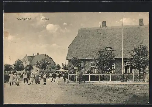 AK Alveslohe, Strassenpartie bei der Schule