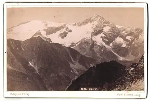 Fotografie Würthle & Spinnhirn, Salzburg, Ansicht Tux, Blick auf den Olperer mit Gletscher
