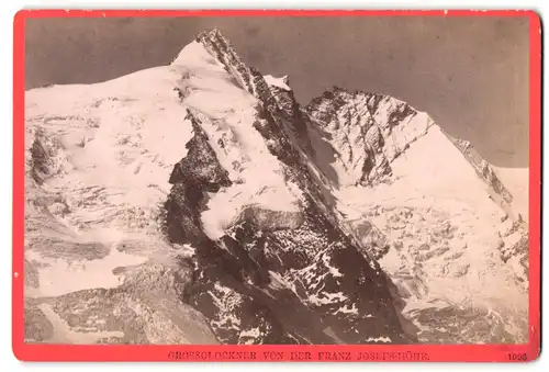 Fotografie Würthle & Spinnhirn, Salzburg, Ansicht Bruck a.d Gr, Blick auf den Grossglockner von der Franz Josepfs Höhe