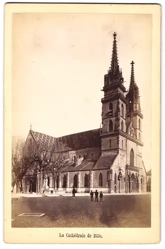 Fotografie unbekannter Fotograf, Ansicht Basel, La Cathedrale de Bale