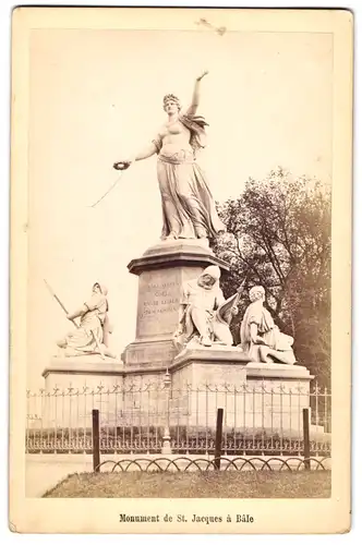 Fotografie unbekannter Fotograf, Ansicht Basel, Monument de St. Jacques