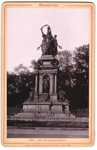 Fotografie Römmler & Jonas, Dresden, Ansicht Hannover, Das Kriegerdenkmal