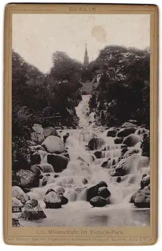 Fotografie Rob. Prager, Berlin, Ansicht Berlin-Kreuzberg, Kaskaden im Viktoriapark