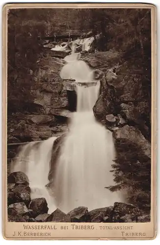 Fotografie J. K. Berberich, Triberg, Ansicht Triberg, der Triberger Wasserfall