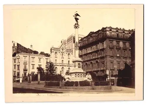 Fotografie G. Sommer, Napoli, Ansicht Napoli, vista del Colonna Vittoria