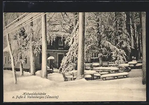 AK Neustadt, Gasthaus Hohwaldschänke am Fusse des Valtenberges