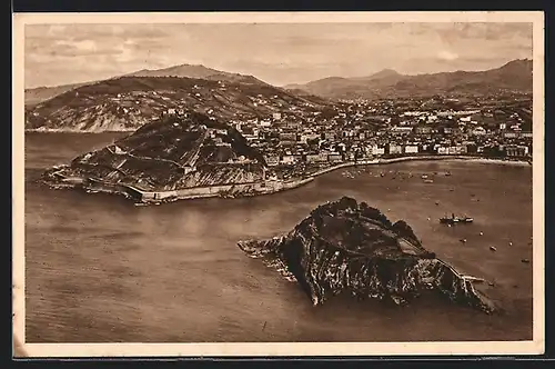 AK San Sebastian, Vista desde el monte Igueldo