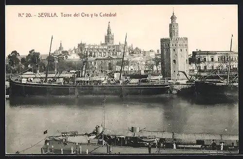 AK Sevilla, Torre del Oro y la Catedral