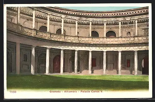 AK Granada, Alhambra, Palacio Carlos V.