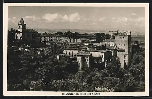 AK Granada, Vista general de la Alhambra