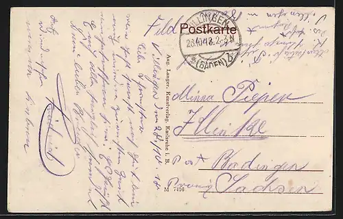 AK Villingen, Partie an der Ober-Strasse