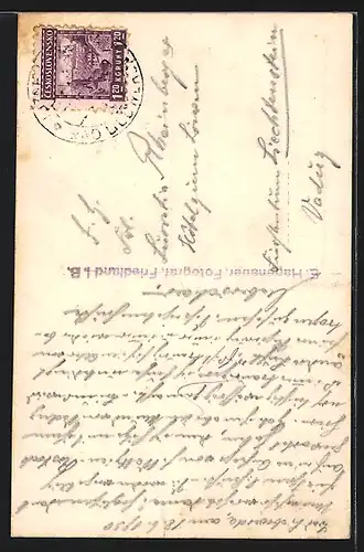 AK Haindorf /Isergebirge, Pfarr und Wallfahrts-Kirche