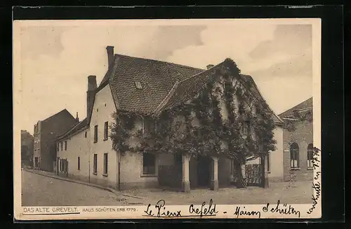 AK Krefeld, Haus Schüten, Erb. 1779