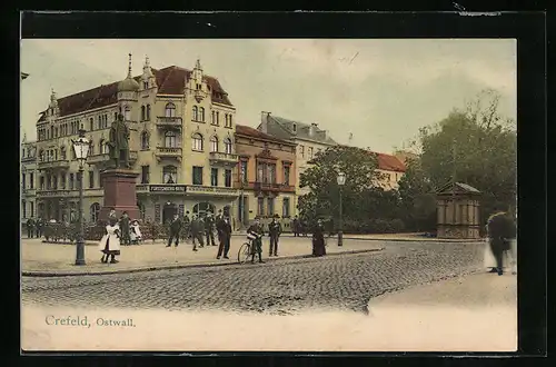 AK Crefeld, Gasthof Fürstenberg-Bräu am Ostwall