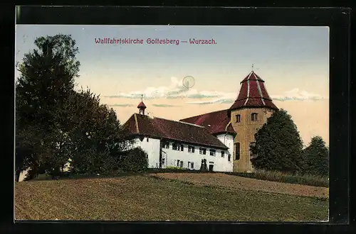 AK Wurzach, Wallfahrtskirche Gottesberg