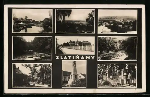 AK Slatinany, verschiedene Ortsansichten