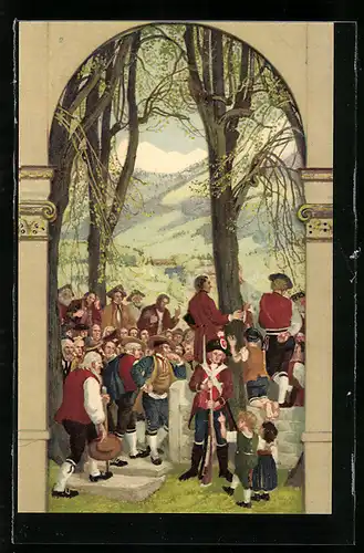 AK Schweizer Bundesfeier 1918, Für unsere Soldaten, Ausstellung