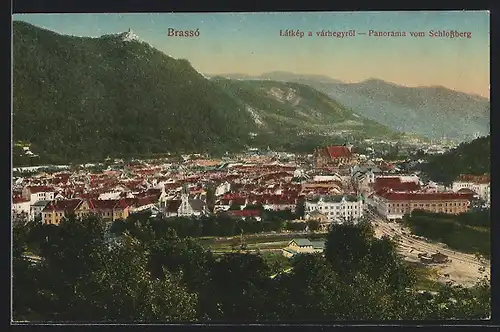 AK Brassó, Látkép a várhegyröl, Panorama vom Schlossberg