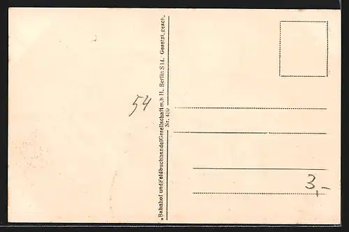 AK Buzau, Strassenpartie mit Rathaus