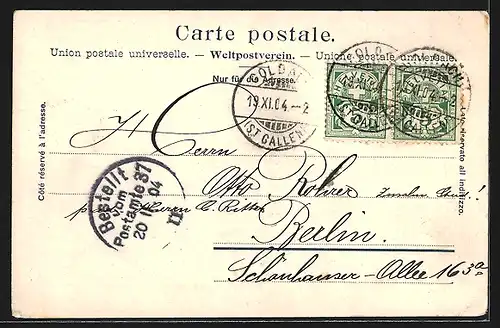 AK St. Gallen, Blick in die Tellstrasse